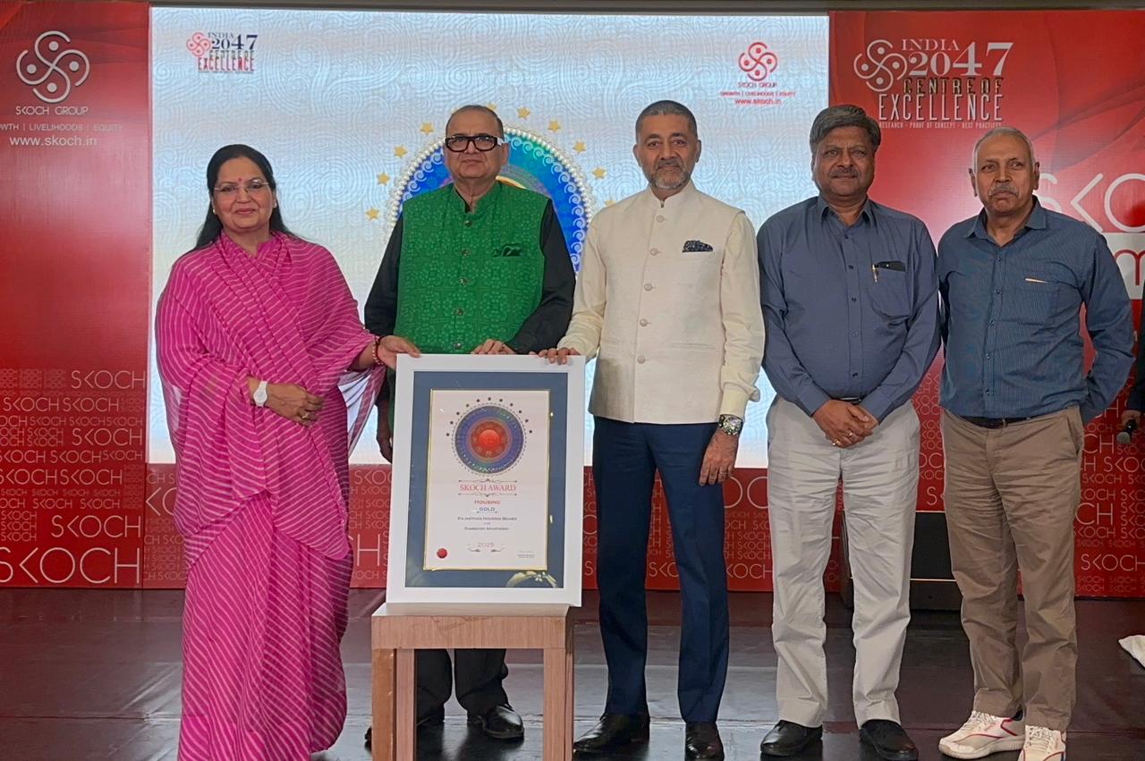 राजस्थान आवासन मण्डल की समृद्धि योजना को स्काॅच गोल्ड अवार्ड