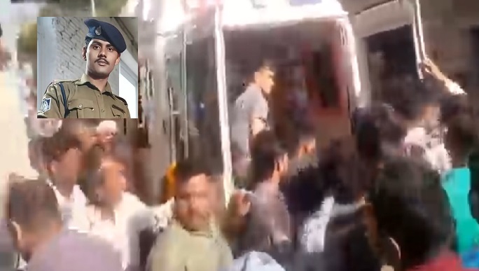 एमपी पुलिस में आरक्षी अश्विनी राणा की दुर्घटना में मौत, राजकीय सम्मान के साथ हुआ अंतिम संस्कार