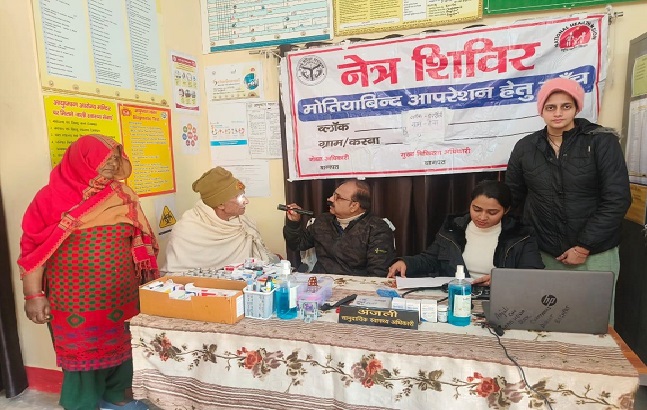 जनपद ने जिला में मोतियाबिंद स्क्रीनिंग में हासिल को बड़ी सफलता, ग्यारह सौ से ज्यादा की निःशुल्क सर्जरी