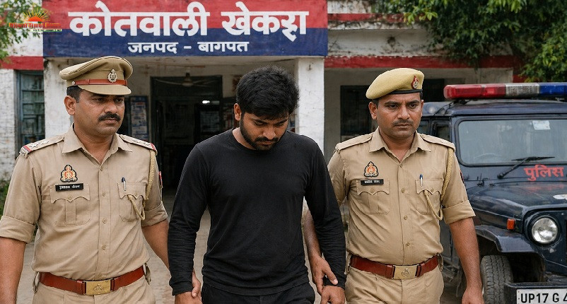 जिला बदर आरोपी घर पर मिला मौज करते, पुलिस ने दबोचकर भेजा जेल