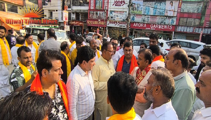 उद्योग व्यापार मंडल के राष्ट्रीय अध्यक्ष ने मेरठ के सेंट्रल मार्केट का दौरा किया, मुख्यमंत्री से वार्ता कर समाधान का दिया आश्वासन