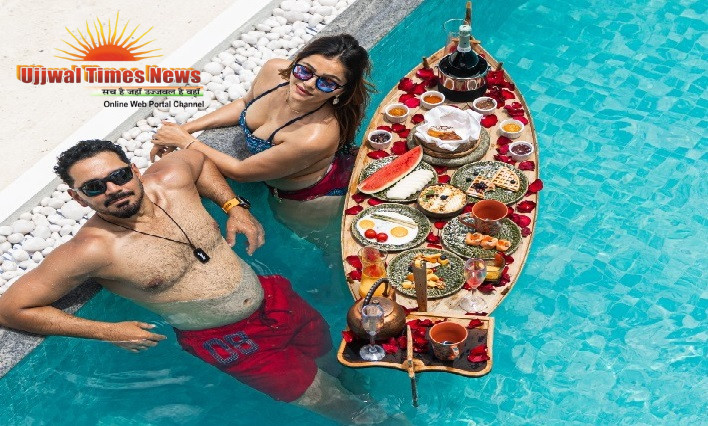 Popular Celebrities Rubina Dilaik and Abhinav Shukla are currently holidaying in the Maldives