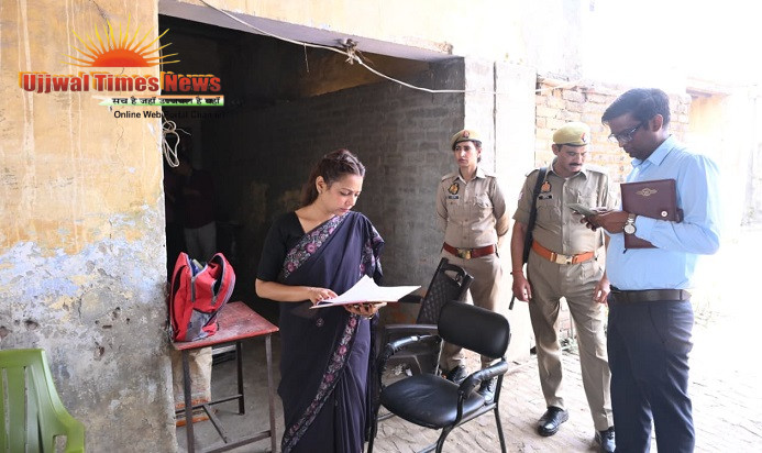 जिलाधिकारी ने गेहूं क्रय केंद्र बागपत का किया निरीक्षण , जिले  में 1519.83 मैट्रिक टन गेहूं की हुई खरीद