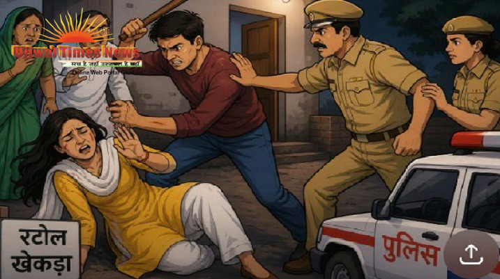 कोर्ट मैरिज करने वाली युवती पर परिजनों का हमला, पुलिस ने बचाई जान