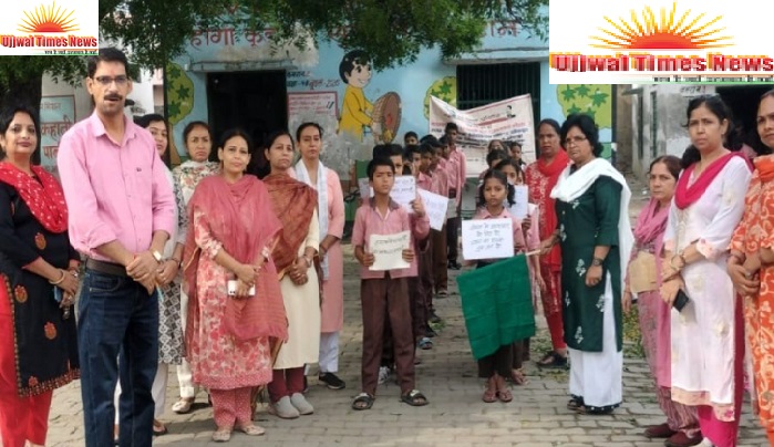 स्कूल चलो’ रैली से गूंजा खेकड़ा, बच्चों ने शिक्षा का दिया संदेश