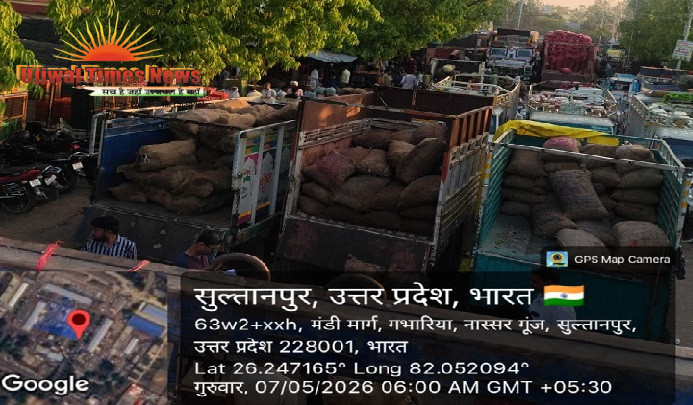किसान-व्यापारी परेशान प्रशासन के निर्देश बेअसर, मंडी समिति अधिकारी मौन: अमहट मंडी में रोजाना जाम की समस्या