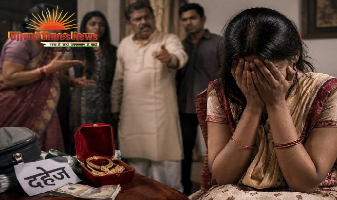दहेज की मांग पूरी न होने पर विवाहिता को पीटकर घर से निकाला