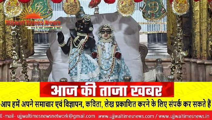 ठाकुर द्वारिकाधीश जी महाराज ने चांदी के पालने में विराजमान होकर ठाकुर जी ने दिए दर्शन, अधिक मास के कार्यक्रम शुरू