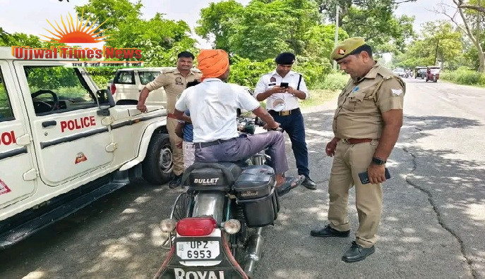 विशेष यातायात अभियान में 863 वाहनों के चालान, 97 लाख से अधिक का जुर्माना वसूला