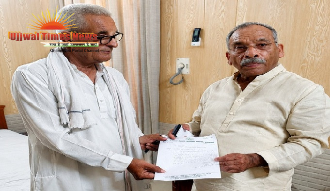 ट्रोनिका सिटी से मवीकलां तक अलीपुर बांध पर काली सडक की मांग ,सांसद को दिया ज्ञापन
