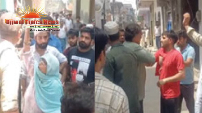बिजली फाल्ट ठीक करने गई टीम, विरोध और पथराव में दो गाड़ियां क्षतिग्रस्त, खंभे पर लगी सीढ़ी भी फेंकी