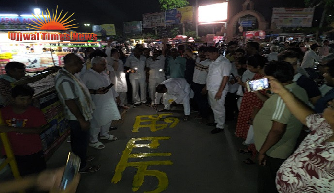  वृंदावन को जाम मुक्त बनाने की मुहिम के अंतर्गत सड़कों पर जागरूकता अभियान