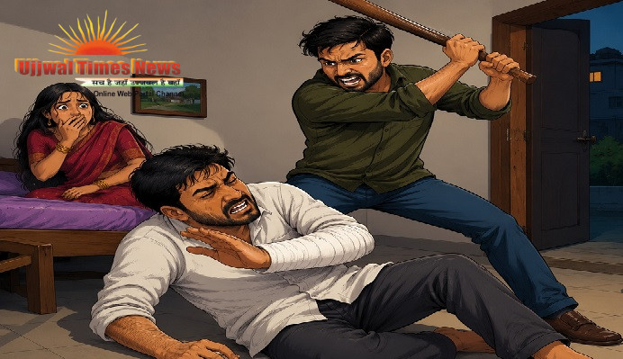 पत्नी के साथ युवक को देख भड़का विवाद, पति पर हमला कर किया घायल,हाथ की हड्डी टूटने का आरोप