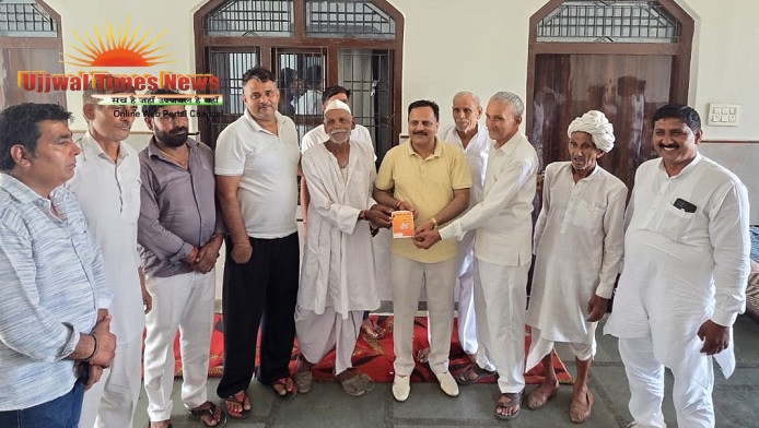 जाहर बाबा मंदिर निर्माण में सुभाष गुर्जर ने दिए ₹1,51,000  