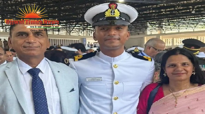 किशनपुर बिराल के आर्येंद्र तोमर बने इंडियन नेवी में सब लेफ्टिनेंट, ग्रामीणों व युवाओं में हर्ष