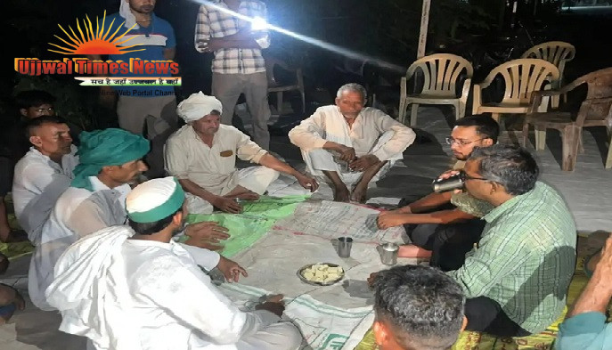 नायब तहसीलदार के आश्वासन के बाद ढिकौली के ग्रामीणों का अनिश्चितकालीन धरना समाप्त