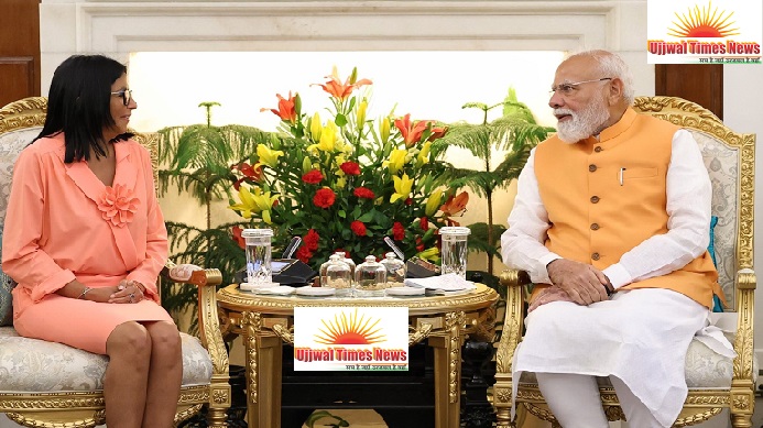 पीएम मोदी से मिलीं वेनेजुएला की कार्यवाहक राष्ट्रपति रोड्रिगेज