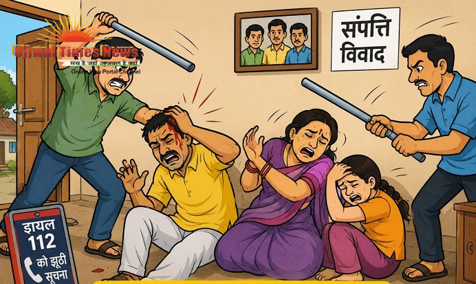 संपत्ति विवाद में दो भाइयों ने भाई,भाभी व भतीजी पर किया जानलेवा हमला