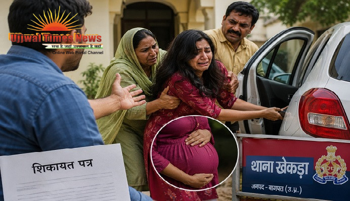 गर्भवती पत्नी को जबरन ले जाने का आरोप, पति ने जताई अनहोनी की आशंका