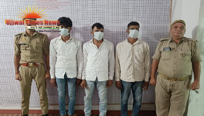 शाहजान की हत्या का मात्र तीन घंटे में खुलासा, 3 अभियुक्त गिरफ्तार, हत्त्या में प्रयुक्त रेहडा मोटर साइकिल बरामद