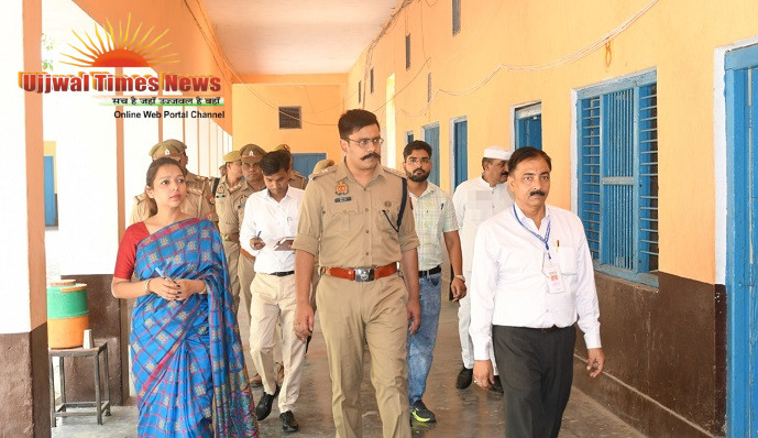 पुलिस भर्ती परीक्षा के केंद्रों पर प्रशासनिक व पुलिस अधिकारियों द्वारा निरीक्षण व शुचिता बनाए रखने के निर्देश