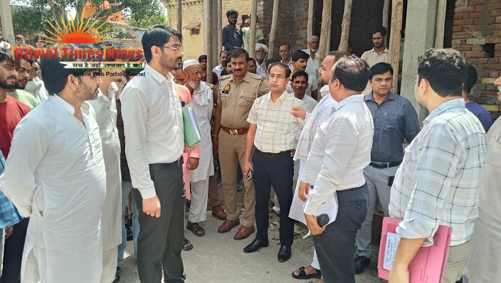 ग्राम पंचायत टांडा में विकास कार्यों की जांच के दौरान संभावित अनियमितताओं के संकेत
