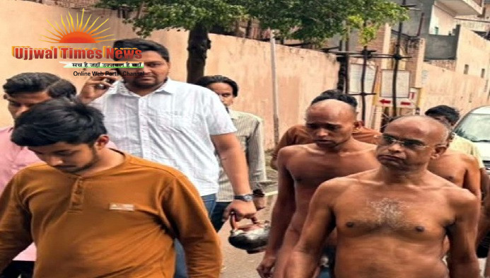 बड़ागांव से विहार कर पहुंचे, बैंडबाजों, मंगल कलश और पुष्पवर्षा के साथ हुआ भव्य स्वागत
