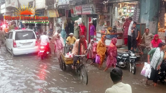 बारिश ने दी गर्मी से राहत, लेकिन जलभराव ने बढ़ाई लोगों की परेशानी, किसानों के चेहरे खिले