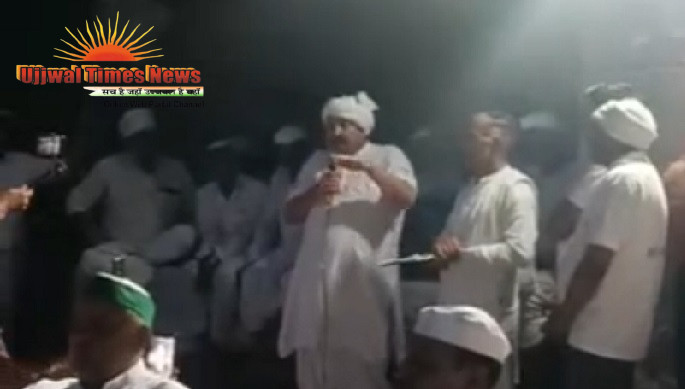 गांगनौली में कट की मांग को लेकर 35 वें दिन जारी, भाकियू अध्यक्ष चौ नरेश टिकैत ने भरा आंदोलनकारियों में जोश