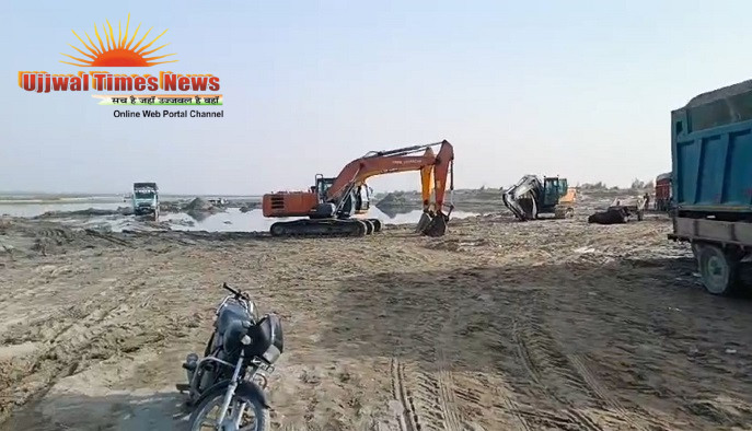 छपरौली में रात में गरज रहीं पोकलेन मशीनें, यमुना का सीना चीरे जाने के बावजूद सिस्टम खामोश