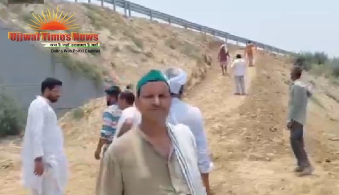 दिल्ली-देहरादून इकोनॉमिक कॉरिडोर पर कट की मांग तेज, 49वें दिन धरने के बाद ग्रामीणों ने खुद रास्ता बनाने का किया प्रयास