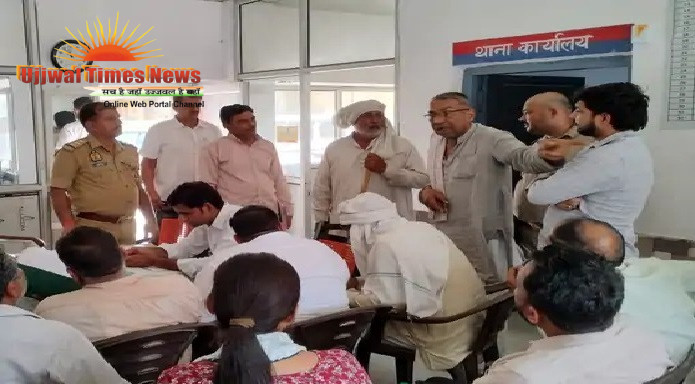 जनसुनवाई के दौरान थाने में उमड़ी भीड़, अधिकारियों के सामने रखी समस्याएं, समाधान की गुहार