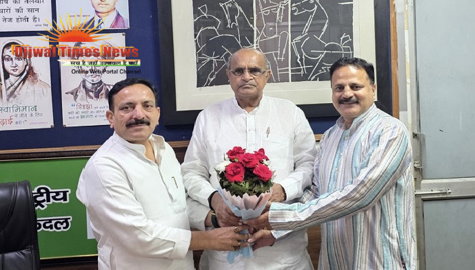 रालोद के संसदीय दल के नवनियुक्त अध्यक्ष केसी त्यागी से शिष्टाचार भेंट, दी बधाई