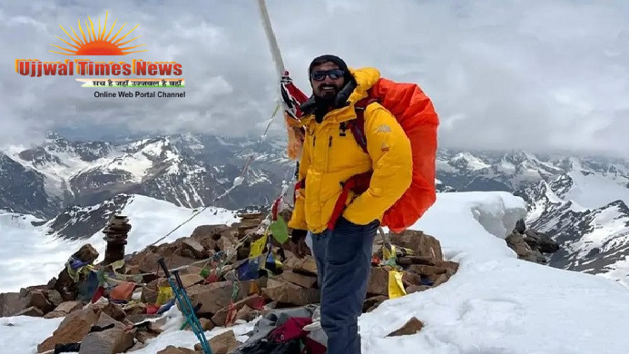 सिरसली के पर्वतारोही विजय तोमर ने 6111 मीटर ऊंचे माउंट यूनाम पर फहराया तिरंगा, जनपद का बढ़ाया गौरव