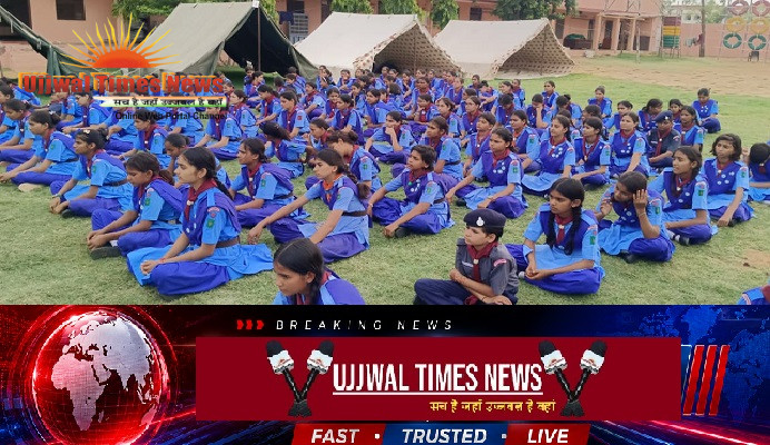 अनुशासन और नेतृत्व की पाठशाला बना स्काउट-गाइड शिविर, मुख्य जिला शिक्षा अधिकारी ने किया निरीक्षण