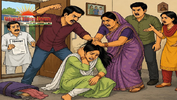 विवाहिता से मारपीट कर घर से निकाला, ससुरालियों पर मुकदमा, ‌पति, सास-ससुर, देवर व ननद आरोपी