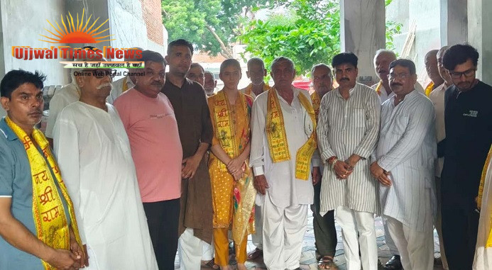 नीट उत्तीर्ण भारती और समीर का सर्वखाप चौधरियों ने आवास पर पहुंचकर दी बधाई ••चिकित्सक बन देशसेवा का दिया