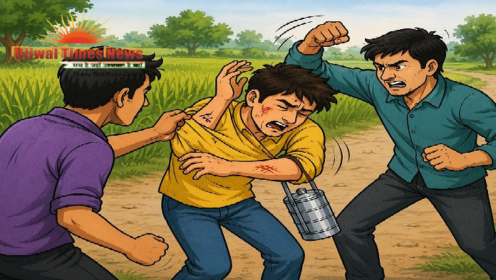 खेत पर खाना लेकर जा रहे युवक पर हमला, दो नामजद,नंगला बड़ी में रास्ते में घेरकर मारपीट