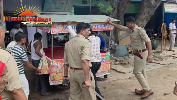 कांवड़ियों की सुरक्षा के लिए विशेष अभियान, राया-हाथरस मार्ग कराया अतिक्रमण मुक्त