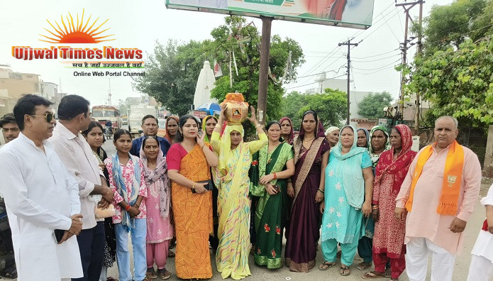 संत रविदास की जन्मस्थली से लाई गई पवित्र माटी कलश यात्रा का बागपत में भव्य स्वागत, समरसता का दिया संदेश