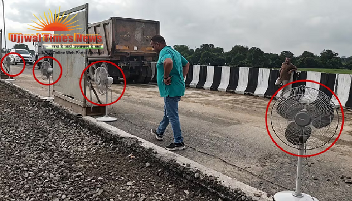 पंखे से सुखाया जा रहा लखनऊ-कानपुर एक्सप्रेसवे का डामर, वीडियो वायरल; अखिलेश यादव ने सरकार पर साधा निशाना