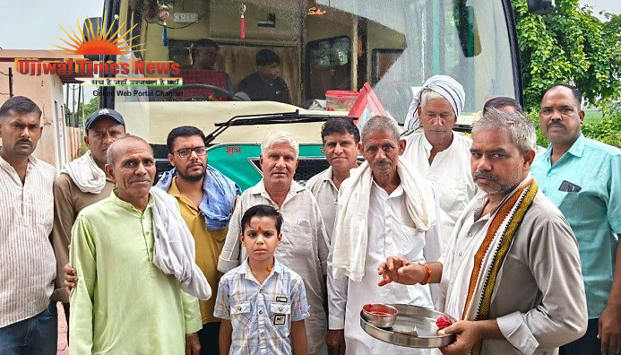 जाहरवीर के जयकारों के बीच बड़ागांव से राजस्थान रवाना हुआ श्रद्धालुओं का जत्था