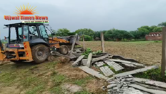 नगर निगम ने बाउंड्रीवाल गिराकर कराया कब्जामुक्त: 42 एकड़ सरकारी जमीन पर कब्जे की कोशिश नाकाम
