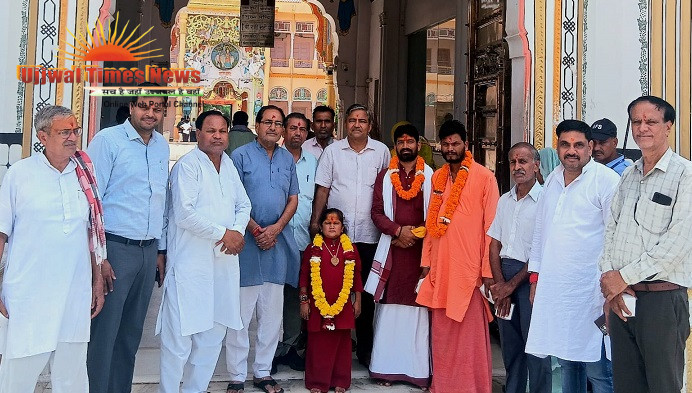 हनुमानगढ़ी अयोध्या के बालयोगी संत श्री सूरजदास जी महाराज ने रानी सती मंदिर में किए दर्शन