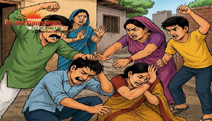 गाली-गलौज का विरोध करना पड़ा भारी, पड़ोसी ने पत्नी-बेटे संग दंपति को पीटा