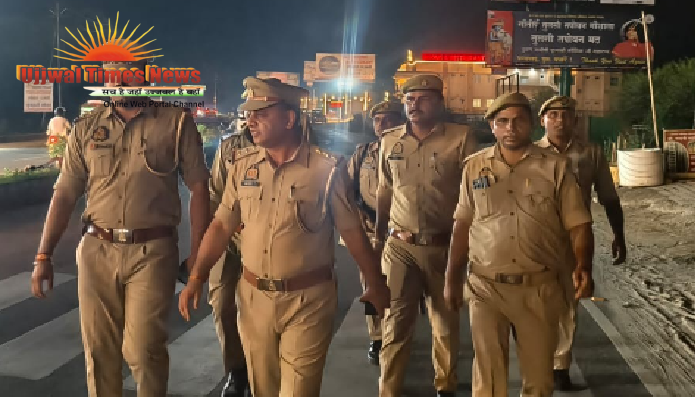 मथुरा में पुलिस का पैदल गश्त अभियान तेज, संदिग्धों और वाहनों की सघन चेकिंग