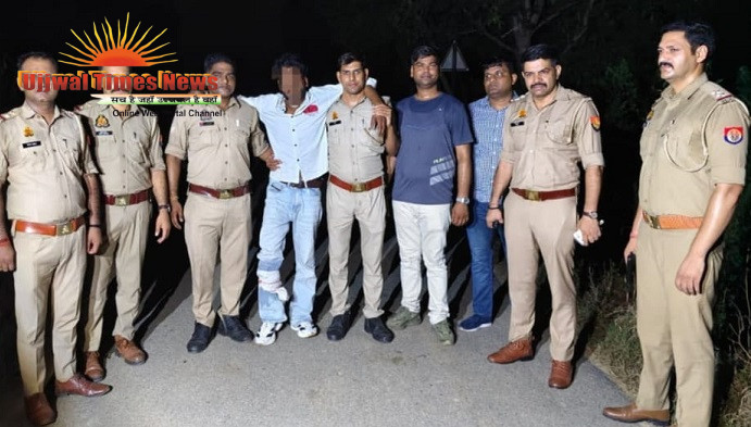 25 हजार के इनामी गैंगस्टर टक्कर को खेकड़ा पुलिस ने मुठभेड़ के दौरान किया गिरफ्तार, पैर में लगी गोली
