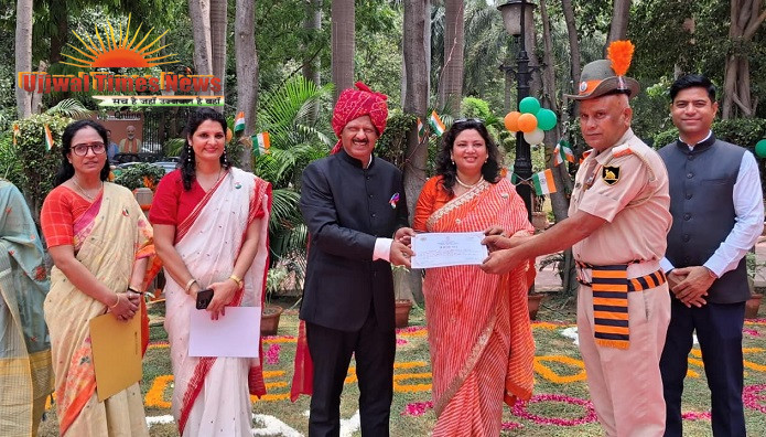 बीकानेर हाउस परिसर में गरिमा और उत्साह के साथ मनाया गया 80वां स्वतंत्रता दिवस समारोह