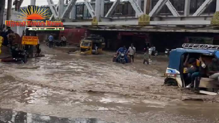 5.84 करोड़ की पाइपलाइन योजना पर उठे सवाल, जलभराव से राहगीर परेशान; जन्माष्टमी से पहले बढ़ी चिंता