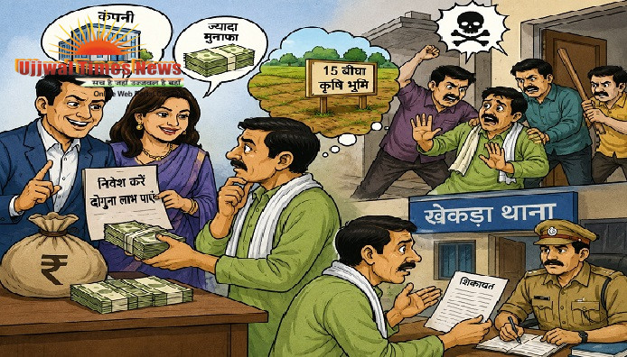 कंपनी में निवेश के नाम पर 1.06 करोड़ की ठगी और 15 बीघा कृषि भूमि हड़पने का आरोप